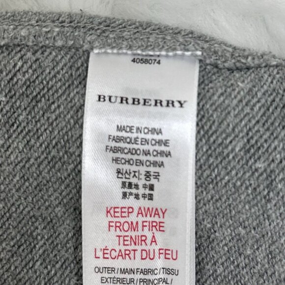Burberry London England Gray Logo Sweatshirt Kids - Picture 7 of 8